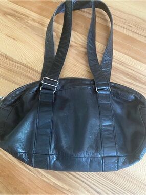 RUDSAK Black Leather Shoulder Bag